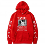 Attack on Titan One Piece Luffy Hoodie Meeste Mood Homme Fliisist kapuutsid Jaapani Anime Tr&uuml;kitud Meeste T&auml;navar&otilde;ivad Suured riided M