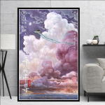 Spirited Away Movie Hayao Miyazaki Jaapani Anime l&otilde;uendimaal plakat Prindi Seinakunstipildid elutoa seinakaunistuseks Cuadros 40x60cm No Frame