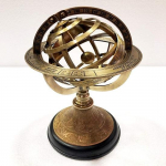 Nautical Brass Armillary Grave Kera Dekoratiivne Maakera Puidust Must Alus Kodu Dekoratiivne