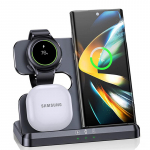 15 W 3-&uuml;hes traadita laadija alus Kiirlaadimisdokk Samsung Z Foldile 4 3 S21 Galaxy Watch 5 5 Pro 4 3 Active 2 Buds must
