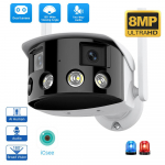 V&auml;lisjulgestus 4MP Kaamera Kahe L&auml;&auml;tsega 180 Kraadi 5X Suum Bullet Kaamera ICsee Inimese Tuvastus Sireen IP CCTV Videosalvestus Only 4MP Camera