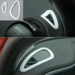 T&auml;ielik komplekt valge siseviimistluse katteid Autokleepsud Smart 453 451 2015- jaoks side air vent gray