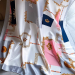 Kvaliteetsed luksuslikud siidist sallid peapael Sallid kaelasall naistele kett siidist sall naiste dekoratiivne sall 180-90cm