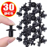 10/30/50/100tk 8mm plastikust needid kinnitused kruvi auto kaitseraua poritiib must neet auto kinnitusklambrid Toyota Focus Kia Nissan Yamaha jaoks 30PCS