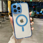 luksuslik l&auml;bipaistev avaga objektiiv Kilega magnetiline juhtmevaba laadimis&uuml;mbris iPhone 14 13 12 11 Pro Max k&otilde;ikeh&otilde;lmav kukkumiskaitse kate iPhone 14 Pro Max must