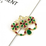 Kullav&auml;rvi Pross naistele Meeste V&auml;rviline Kristallkohv Pulmaehted Pruudipeo kingitus punane