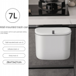 7/9L rippuv pr&uuml;gikast k&ouml;&ouml;gi jaoks Suure mahutavusega k&ouml;&ouml;k taaskasutus pr&uuml;gikorv Vannitoas seinale paigaldatav kaanega pr&uuml;gikast 7L