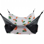 Hamstri voodid Soe pehme pesa rippuv n&auml;riliste puurmaja, tr&uuml;kitud v&otilde;rkkiik rottidele merisea v&auml;ikeloomade magamiskoti tarvikud 20x20cm punane