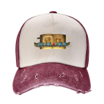 Pesapallim&uuml;tsid Book Of Ra Merch Unisex Naistele Klassikaline Kulutatud Denim Pestaud Isa M&uuml;ts One Size