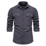 AIOPESON 2023 Uus &uuml;hev&auml;rviline s&auml;rk Velvetist s&auml;rk meestele Business Casual Taskuga meeste s&auml;rk Paks s&uuml;gisene meeste s&auml;rk S 60-70 kg tumehall v&auml;rv