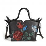 Johnature ehtsast nahast k&auml;sitsi valmistatud reljeefne naiste kott Retro luksuslikud k&auml;ekotid, suured &otilde;la- ja p&otilde;ikkotid kohv