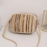 Yogodlns Fashion naiste vikerkaare triibuline &otilde;lakott t&uuml;drukutele, v&auml;ike rahakott ja k&auml;ekott Naistele &otilde;lgkootud koorikuga rannakott 20x6x13cm punane