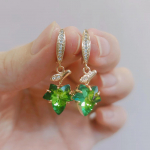 Crystal Leaf K&otilde;rvar&otilde;ngad Naistele Mood kullav&auml;rvi peoehted Aksessuaarid roosa