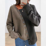 Naiste pikkade varrukatega kootud n&ouml;&ouml;pidega sviiter One size kohv