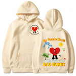Pusad Bad Bunny UN VERANO SIN TI Muusikaalbum Hip Hop Print Sviitrid Unisex Naiste Mood Neutraalne Pusa Suurem&otilde;&otilde;tmeline Pusa 2XL