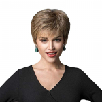 Pruun blond naiste parukas tukkidega S&uuml;nteetiline l&uuml;hike laineline parukas naistele igap&auml;evaseks kasutamiseks Cosplay looduslikud kuumakindlad juuksed kuldpruun v&auml;rv