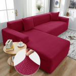 Jacquard Stretch diivani kate Spandex elastsed sektsioondiivanikatted elutoa jaoks Chaise Longue diivanikate 1/2/3/4-kohaline 1Pc 2-seat 145-185cm