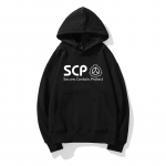SCP Anime Solid Hoodie Fashion pikkade varrukatega dressipluus Kvaliteetne moodne unisex ja naiste kapuuts vabaaja y2K kapuutsiga pullover 2XL