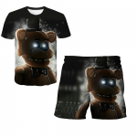 Poiste T&uuml;drukute Viis &Ouml;&ouml;d Freddy juures Multifilm Riiete Komplektid Suvine Terrorist M&auml;ng T-s&auml;rgid L&uuml;hikesed P&uuml;ksid 2-osaline &Uuml;likond FNAF Vabaaja R&otilde;ivad 160