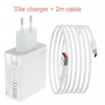 33w kiire laadimisega turbolaadija Xiaomi jaoks 11 12 13 allikas 6A USB C kaabel POCO X5 X3 Pro F3 M3 Redmi Note 9 10 11 12 11s telefoni jaoks eu charger and 2m