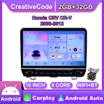 Androidi autoraadio Honda CRV CR-V 2006&ndash;2012 jaoks koos nupunupuga 10-tolline multimeediumipleier, navigeerimisseade, GPS Carplay 2+32 GB