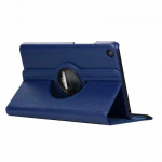 360-kraadine tahvelarvuti kate Xiaomi MiPad 4 Mi Pad 4 &uuml;mbrise p&ouml;&ouml;ramise Smart Flip Stand PU &uuml;mbris jaoks Xiaomi MiPad 4 360 aluse &uuml;mbris 8'' tumesinine v&auml;rv