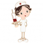 &Otilde;de Pross Cartoon Nursh Shape Peen v&auml;rvikindel roostevastane oks&uuml;datsioonivastane sile mantel Sallikott M&uuml;ts Kaunistus Pross Riided Pin Ehted punane