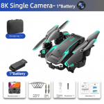 Uus mini-droon-GPS-droon-professionaalne HD-kaamera aerofotograafia takistuste v&auml;ltimise drooniga kokkupandav nelja rootoriga helikopteri kaugus Single Camera-1*Battery