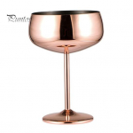 Veiniklaasist roostevabast terasest laia suuga mugava k&auml;epidemega paindekindlad vastupidavad &scaron;ampanja kupee klaasid h&otilde;be