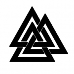 Valknut Odin Vikings Symbol Auto S&otilde;iduki helkurkleebised Kleebise kaunistus must