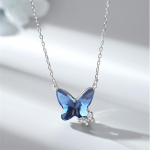 BLINGBAY Naiste Ripatsiga Kaelakee Uus Peen Liblikas Choker Kristall Ripatsiga Kett Niche Rinnakorvi Kett Kerge Luksus Moodne Ehtekarp