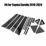 16 tk auto poleeritud samba postid akna trimmi katte stiilikleebis Toyota Corolla 2019-2022 tarvikutele auto v&auml;lisosad
