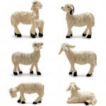 Aiakujud Miniatuursed aiakujukesed Kujud v&auml;likaunistused Aiakunst &otilde;ues s&uuml;gistalviseks aiakujunduseks, &otilde;ueskuju sise&otilde;uele, muru Sheep-6pcs