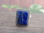 Lapis lazuli v&auml;&auml;riskiviga s&otilde;rmus, tahke 925 h&otilde;bedast s&otilde;rmus, k&auml;sit&ouml;&ouml;ehted, disainers&otilde;rmus, unisex kingitus, j&otilde;uluehted 6