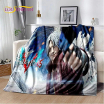 3D D-Devil May Cry DMC M&auml;ng M&auml;ngur Pehme Pl&uuml;&uuml;sist Tekk, Flanelltekk Visketekk Elutuppa Magamistuppa Voodile Diivanile Piknikukate 75x100cm (30x40inch)
