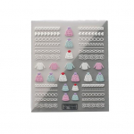 Reljeefsed k&uuml;&uuml;nekleebised Loomingulised 5D-graveeringuga villase l&otilde;nga mustriga manik&uuml;&uuml;ri kleebised Peen DIY k&uuml;&uuml;nte disainiga liimiga kaunistuskleebised A