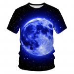 Uued Looduse t&auml;histaeva graafilised T-s&auml;rgid Meeste Moe-Romaan Aurora Mustriga T-s&auml;rgid 3D-tr&uuml;kiga vabaaja O-kaelusega l&uuml;hikeste varrukatega topid Asian size 4XL