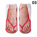 Vabaaja pl&auml;tud Mustrilised sussid sandaalid l&uuml;hikesed sokid Meeskonnasukad Madala pahkluu Sox 24cm