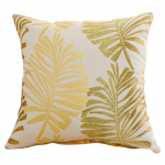 Peidetud t&otilde;mblukuga dekoratiivne padjakate Pehme kulumiskindel pestav palmileht, tr&uuml;kitud ruudukujuline padjakate Magamistoa padjaliip 45x45cm h&otilde;bedane hall v&auml;rv