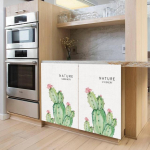 Rohelised lehed Kapp L&uuml;hikesed kardinad Tolmukindel poolkardin K&ouml;&ouml;k panipaik Riiul Riidekapp kate Aken Uks Kardin Kodukaunistus 40x70cm