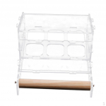 Pet without mess Bird Feeder Parrot Cage Mounted for Budgerigar Canary Cockatiel Finch