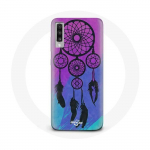 &Uuml;mbris Samsung Galaxy A50 Dream Catcherile, must sinine ja lilla taust