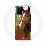Coque pour Vivo Y21s 2021 / Y21 2021 Quarter Horse Marron Race de cheval
