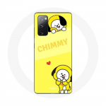 Coque pour Samsung Galaxy S20 FE BTS Bangtan BT21 Chimmy Jimin Fond Jaune