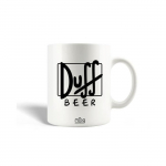 Mug en C&eacute;ramique Simpsons Duff Beer Logo Noir