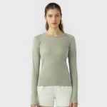 Uus &uuml;mara kaelusega pikkade varrukatega T-s&auml;rk Jooga s&auml;rgid V&auml;rviline p&otilde;hjaga s&auml;rk &otilde;hukese kihiga sisemine top salendav mitmek&uuml;lgne naiste T-s&auml;rk 4 roosa