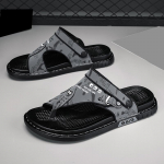 Suvised Meeste Nahast sandaalid Vaba aeg Suvejalatsid Meeste Rannajalatsid Mugavad Meeste Kingad V&auml;listingimustes Meeste Rooma sandaalid Flip Flops Sussid L&uuml;kandid 40 hall