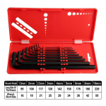 WISEUP 9 tk kuuskantv&otilde;tmekomplekt 1,5-10 mm kuuskantv&otilde;tme kruvikeeraja komplekt V&otilde;ti Universaalne Torx-t&auml;htv&otilde;tmete t&ouml;&ouml;riist L-t&uuml;&uuml;pi k&auml;sit&ouml;&ouml;riistade komplekt Allen Key Medium must