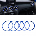 5 tk/komplekt &otilde;hukonditsioneeri ventilatsiooni v&auml;ljalaskeava r&otilde;nga kaunistus Mercedes Benz AB GLA CLA klass W176 W246 C117 X156 AMG jaoks 2011-2019 B class