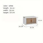 1 tk kahekordse uksega kokkupandav hoiukapp m&auml;nguasjakapp elutoa kapp Kokkupandav suure mahutavusega multifunktsionaalne One Layer Folding Cabinet